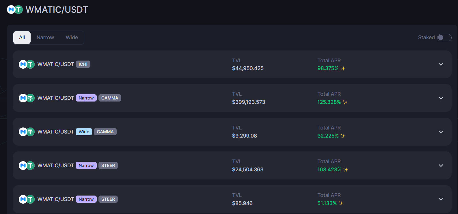 wmatic usdt